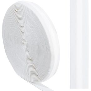 GORGECRAFT 10 Yards 7/8 Inch Wide Non-Slip Silicone Elastic Gripper Band Stretch Grip Tape Trim Ribbon Sewing Rubbers Webbing Belt Waistband Spool for Sewing Clothes Garment Crafts Sports Shorts White