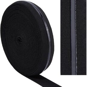 GORGECRAFT 10 Yards 7/8 Inch Wide Non-Slip Silicone Elastic Gripper Band Stretch Grip Tape Trim Ribbon Sewing Rubbers Webbing Belt Waistband Spool for Sewing Clothes Garment Crafts Sports Shorts White