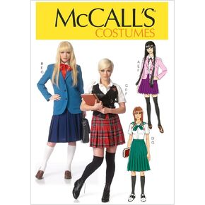 McCall's Pattern M7141 A5 Blazers, Vest, Sailor Blouse and Pleated Skirt, Size 6-14 (7141)