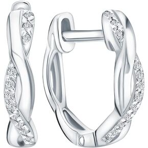 11mm Pave diamond Huggie Hoops, 14k Gold Minimalist Hoop Earring, Diamond huggie earring, Everyday hoops, Gifts for her.
