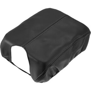 Car Center Console Armrest Cover 30.8x20.7cm Center Console Protect Cover for Honda Accord 2008-2012 Faux Leather Black
