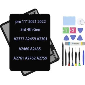 11" Screen Replacement for iPad Pro 11 2nd Gen A2068 A2230 A2228 A2231 (2020) 1st Gen A1980 A2013 A1934 A1979 (2018) Display LCD Assembly + Glass Touch Digitizer Repair Kit