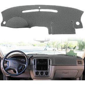 Dash Cover Mat Custom Fit for Ford Explorer 2002 2003 2004 2005,Dashboard Pad Cap Carpet Protector K197 (Black)