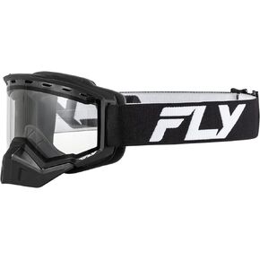 Fly Racing 2024 Youth Focus Snow Goggle Charcoal/Orange with Red Mirror/Amber Lens; 37-50166Y
