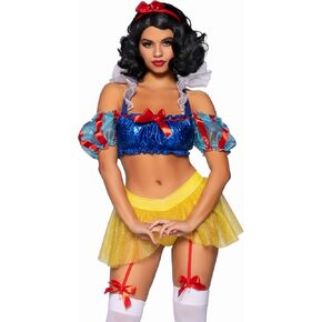 Leg Avenue Women's 3 Pc Bad Apple Snow White Costume