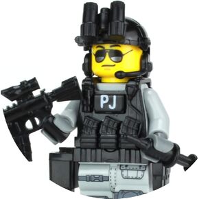 Battle Brick US Air Force PJ Pararescue Commando Soldier Custom Minifigure | Accessories Made in The USA | Genuine Military Minifig | 1.6 Inches Tall | Great Gift for Ages 10+ to Adult AFOL