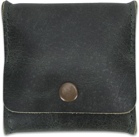 Leather coin pouch | Moon Pocket Coin Case | Genuine Leather Squeeze Coin Purse | Pouch Change Holder | Purse Wallet for Men & Women Handmade Vintage Gift :: Brown in Saudi Arabia