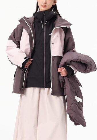 Winter Jackets for Women Expedition Coat Women's Parka Coats Warm Down Liner Windproof with Removable Hooded in Saudi Arabia