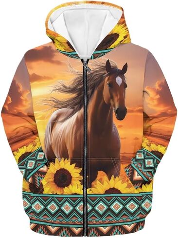 Zip Up Hoodie for Girls 6-16 Years Trendy Long Sleeve Hooded Sweatshirts Casual Kids Coat with Pocket in Saudi Arabia