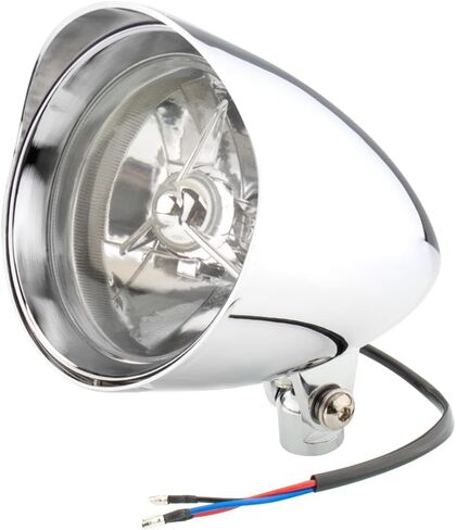 Retro Grille 5 inch Headlight for Motorcycles Vintage Halogen Head light Matte Black Headlamp for Caferacer Cruiser Street Bike Chopper Bobber (Gride Black) in Kuwait