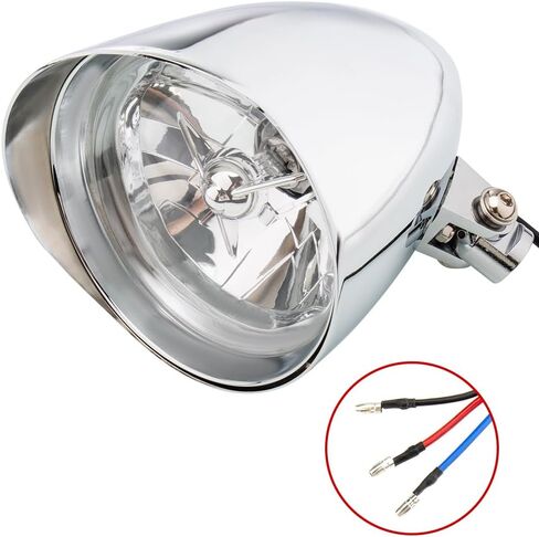 Retro Grille 5 inch Headlight for Motorcycles Vintage Halogen Head light Matte Black Headlamp for Caferacer Cruiser Street Bike Chopper Bobber (Gride Black) in Kuwait