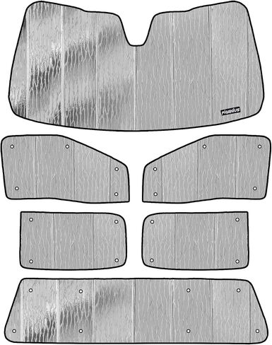 Window Sun Shade for 2017-2022 Ford F-250 F-350 Crew Cab (Full Set), Premium Folding Sunshade in Saudi Arabia
