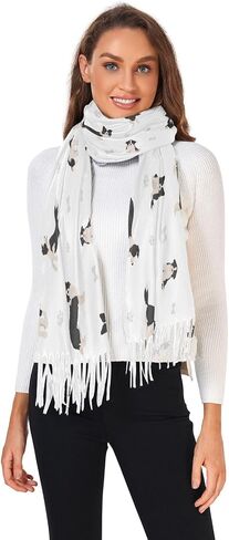 Womens Scarf Pashmina Shawl Wraps Large Winter Long Warm Scarfs for Women in Saudi Arabia