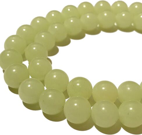 ABCGEMS (الصخور المتوهجة بالأشعة فوق البنفسجية) خرز يووبرلايت سموكي أمريكي من بحيرة سوبيريور (لهب وامض تحت الأشعة فوق البنفسجية) شفاء شقرا طاقة كريستال حجر DIY صناعة المجوهرات ناعمة مستديرة 8 مم in Kuwait