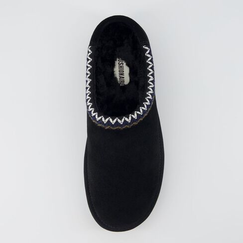 CUSHIONAIRE Women's Keto Slip-On Suede Mule Slipper - Cozy & Stylish, Memory Foam & Faux Fur Lining, Wide Widths Available in Saudi Arabia