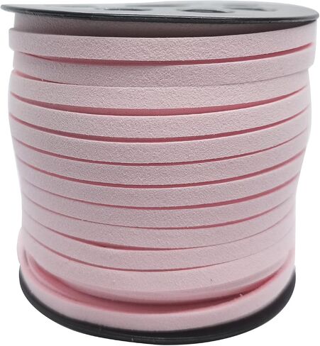 5mm Suede Cord, 50 Yards Suede Lace Faux Leather Cord for Bracelet Necklace Beading DIY Crafts Thread(Coffee) in Saudi Arabia