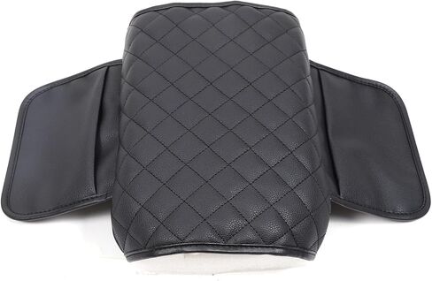Center Console Armrest Cover for Honda Pilot 2003 2004 2005 2006 2007 2008 Accessories, Leather Armrest Lid Cushion Pad, Armrest Seat Box Cover Mat with Pockets (Black) in Saudi Arabia
