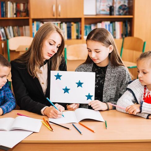 1000 Pcs Holographic Star Stickers for Kids Reward, 1Inch Small Blue Star Stickers Sparkly Foil Self Adhesive Metallic Glitter Foil Stickers for Behavior Chart Kids Reward Student Planne DIY Crafts in Saudi Arabia