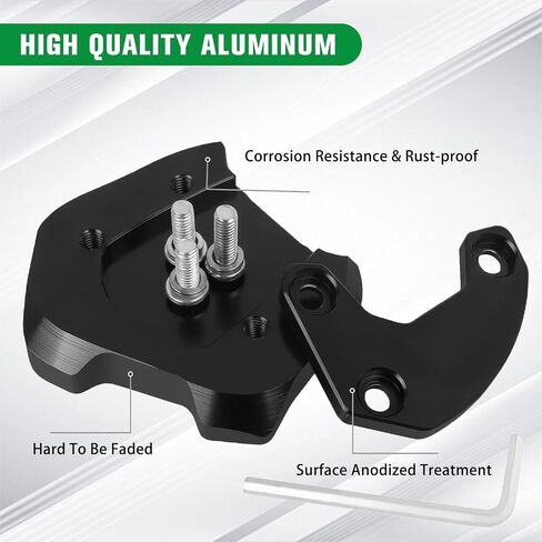 CHIFUN Kickstand Enlarger Pad Foot Side Parking Stand Extension Plate Replacement for Honda Rebel 300 500 CMX300 CMX500 2017-2022(Black) in Saudi Arabia