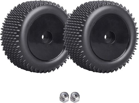 Mounted Rear Wheels for Losi Mini T 2.0 Replacement 1/18 Off Road Step Pin Tires(Yellow) in Saudi Arabia