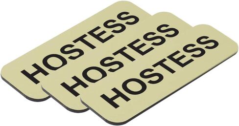 بطاقة اسم Hostess 1 × 3 بوصة، ذهبي مصقول (10 عبوات) in Kuwait