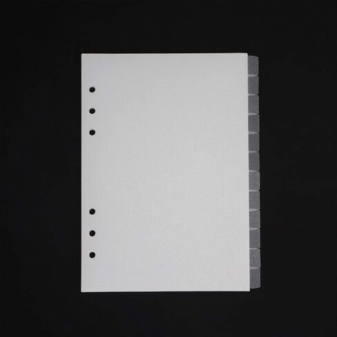 A5 Binder Dividers ,6 Tab Transparent Binder Index Dividers, 6 Holes Plastic Clear Binder Dividers with Tabs Loose Leaf Page Tab Dividers in Saudi Arabia