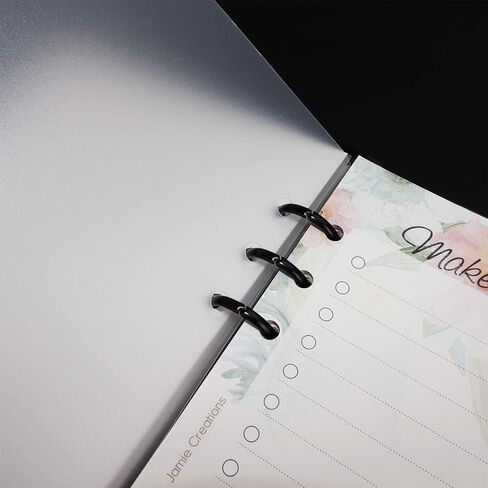 A5 Binder Dividers ,6 Tab Transparent Binder Index Dividers, 6 Holes Plastic Clear Binder Dividers with Tabs Loose Leaf Page Tab Dividers in Saudi Arabia