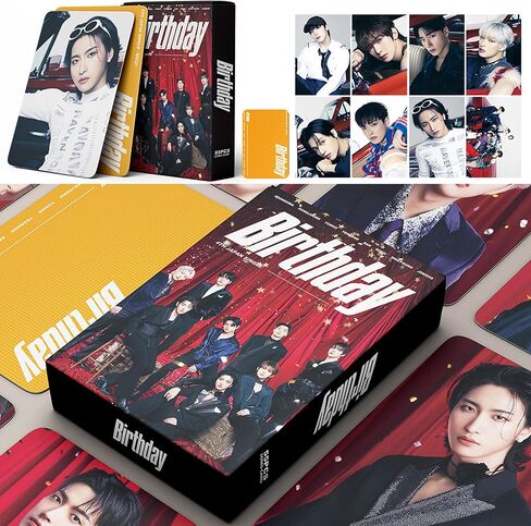 55Pcs Lomo card set For At-eez 4th Single New Album BIRTHDAY Photocard Merchandise for Fans Collection in Saudi Arabia