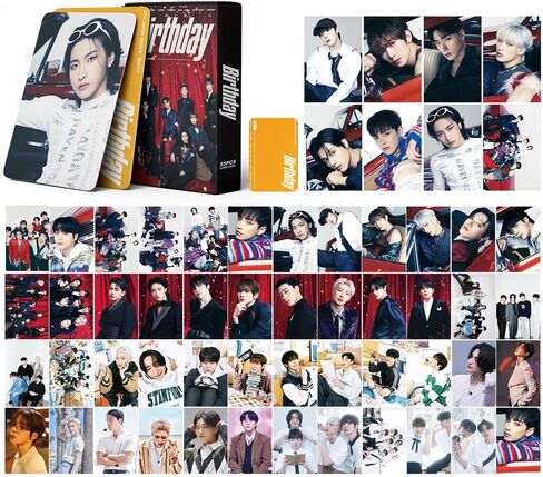 55Pcs Lomo card set For At-eez 4th Single New Album BIRTHDAY Photocard Merchandise for Fans Collection in Saudi Arabia