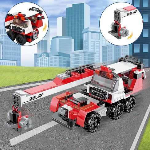 مجموعات بناء سيارة شرطة المدينة من كوجو مان، 194 قطعة من ألعاب سيارات دورية الشرطة، مجموعة بناء نقل السجناء للسيارة للأولاد والبنات من سن 6 سنوات فما فوق in Kuwait