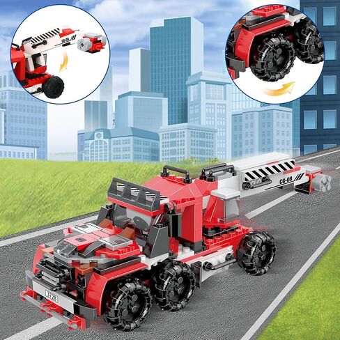 مجموعات بناء سيارة شرطة المدينة من كوجو مان، 194 قطعة من ألعاب سيارات دورية الشرطة، مجموعة بناء نقل السجناء للسيارة للأولاد والبنات من سن 6 سنوات فما فوق in Kuwait