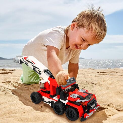 مجموعات بناء سيارة شرطة المدينة من كوجو مان، 194 قطعة من ألعاب سيارات دورية الشرطة، مجموعة بناء نقل السجناء للسيارة للأولاد والبنات من سن 6 سنوات فما فوق in Kuwait