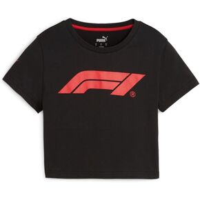 PUMA Women's Standard F1 ESS Baby Tee, Black