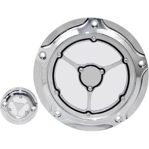 Motorcycle Chrome Clarity Derby Cover Timing Timer Cover For Harley Touring FLH/T 2016-2023 2017 2018