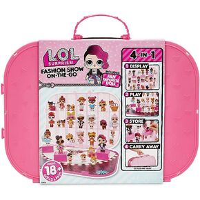 L.O.L. Surprise! Fashion Show On-The-Go Storage/Playset with Doll Included – Light Pink