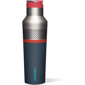 Corkcicle Star Wars 20 Ounce Sport Canteen Triple Insulated Stainless Steel Water Bottle with Straw Cap and Folding Metal Handle, Stormtrooper