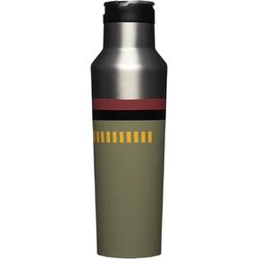 Corkcicle Star Wars 20 Ounce Sport Canteen Triple Insulated Stainless Steel Water Bottle with Straw Cap and Folding Metal Handle, Stormtrooper
