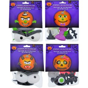 Greenbrier International Pumpkin Decorating Kits, 4 Different Sets (Monsters & Witche)