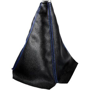 Car Shift Knob Dust Cover, Automotive Shifter Boot Sleeve Replacement, Manual/Automatic Gear Shift Cover for Most Car Truck SUV, Universal Interior Car Accessories (Leather, Black) in Saudi Arabia