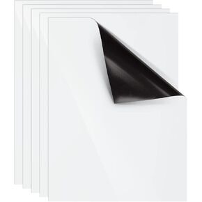5 Pack Magnetic White Boards - Dry Erase Whiteboard Sheets for Refrigerator, Office, and Home - Perfect for Notes, to-Do Lists, and More - 9 x 12 Inches