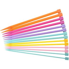 Yinsun Knitting Needles Set, 14PCS 4mm 5mm 6mm 7mm 8mm 9mm 10mm Single Pointed Knitting Needles, Knitting Supplies for Beginners