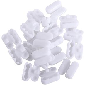 40 Pack White Plastic Chain Connector for Beaded Chain for Roller Shades and Vertical Blinds (Chain Not Included)