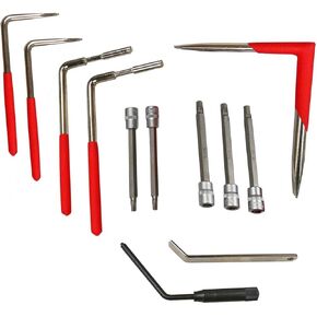 12PC Airbag Removal Torx, Airbag Removal Wrench Kit, Automobiles Airbag Disassembly Tool, Steel Air Bag Remover,Trim Car Garage Tool Set with Storage Box