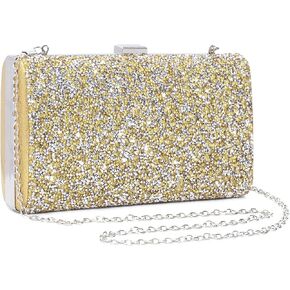 KALINNU Elegant Glitter Evening Bag Clutch Purses for Women Cocktail Party Wedding Bling Sequin Handbag Clutches Wallets