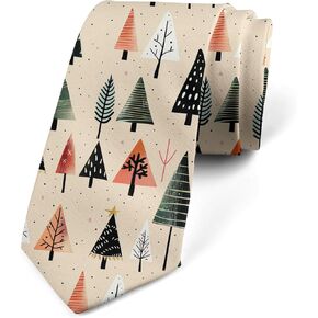 Ambesonne Men's Tie, Palms Dolphins and Waves, 3.7", Grey Seafoam