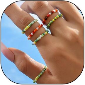 6 Pcs Colorful Resin Ring Set for Girls Cute Flower Butterfly Acrylic Plastic Ring Chunky Square Candy Ring Y2k Rainbow Aesthetic Ring Pretty Jewelry