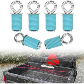 PSLER Tie Down Anchor for RZR 570 900 1000 XP Turbo, RZR Lock and Ride Anchor RZR Accessories ATV Anchors UTV Ride Tie Down Anchor for Sportsman 450 500 570 850 ACE 500 570 900 Set of 6