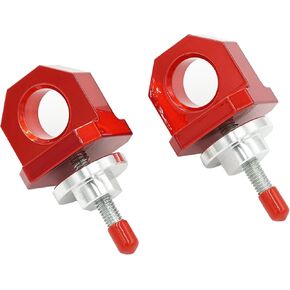 Tie Down Anchors for Can-Am Maverick X3 and Polaris RZR - Tie Down Coolers, Spare Tire, Tool Box, Wood, etc - Heavy Duty Billet Aluminum 6061-T6 - Red (Pair) UTV SXS Accessories Made in USA