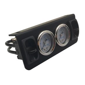 NYSUS Dual Air Gauge Controller Panel Paddle Valve Gauge with Paddle Switch for Air Suspension Kit Controller (Paddle Valve)