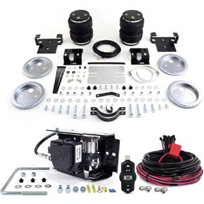 LoadLifter 5000 Air Spring Kit & WirelessOne 2nd Gen Air Compressor EZ Mount fits 2011 2019 Silverado Sierra 2500 HD 3500 HD | TrendsAuto Decal